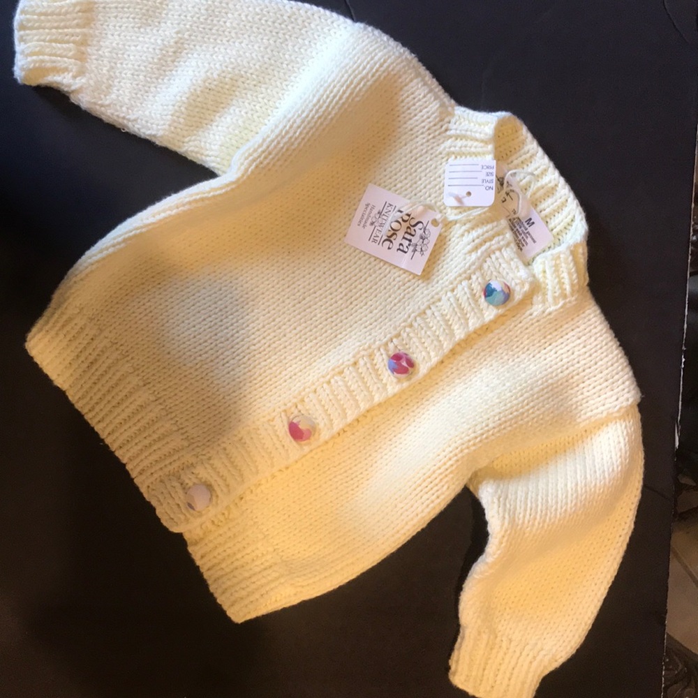 New with Tags. Infants Sara Rose Knit Sweater